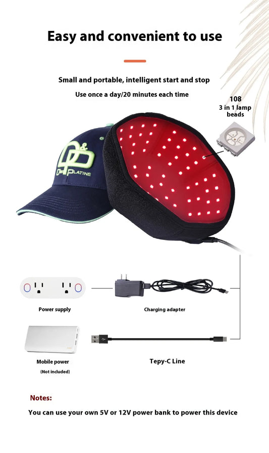 HairGrow LED Infrared Hair Growth Cap